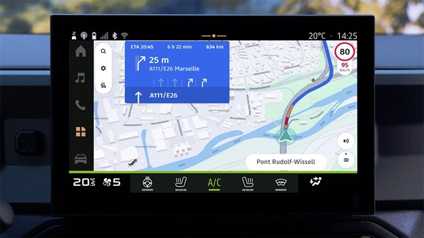 Nouveau Dacia Duster - Media Nav Live navigation connectée