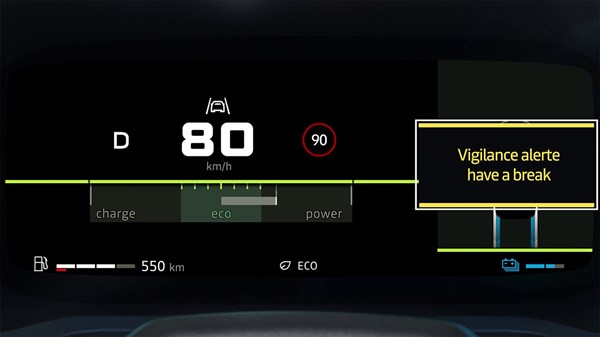Dacia Bigster - L'alerte vigilance conducteur