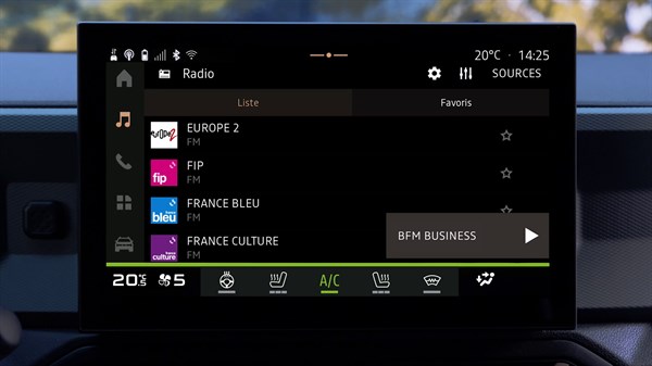 Dacia Bigster - Radio et musique