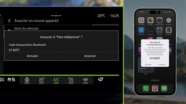Dacia Bigster - Appairage smartphone et fonction téléphonique