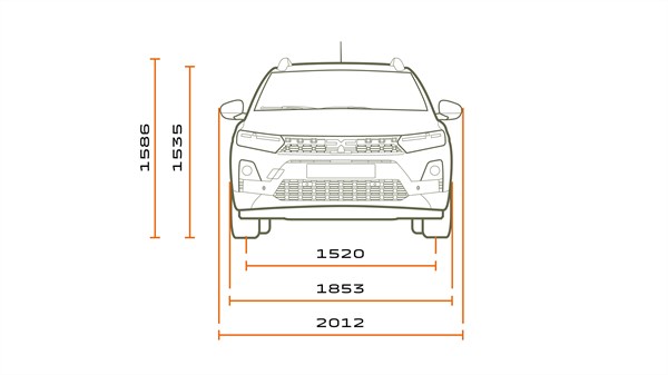 Dimensions - Dacia Sandero Stepway