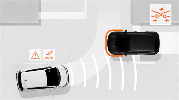nouvelle Dacia Spring - freinage automatique d’urgence (AEBS)